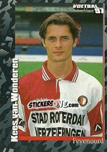 Sticker Kees van Wonderen - Voetbal 1996-1997 - Panini