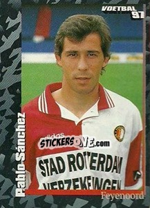 Sticker Pablo Sánchez - Voetbal 1996-1997 - Panini