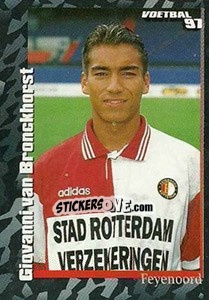 Sticker Giovanni van Bronckhorst - Voetbal 1996-1997 n. 68 - Panini
