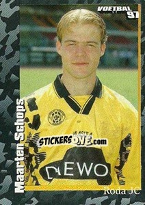 Sticker Maarten Schops - Voetbal 1996-1997 - Panini