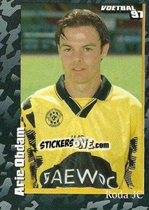 Sticker Arie Obdam - Voetbal 1996-1997 - Panini