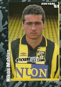 Sticker Nikos Mahlas - Voetbal 1996-1997 - Panini