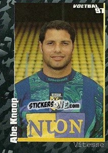 Sticker Abe Knoop - Voetbal 1996-1997 - Panini