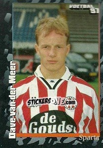 Sticker Dave van der Meer - Voetbal 1996-1997 - Panini