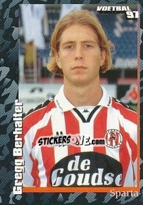 Sticker Gregg Berhalter - Voetbal 1996-1997 - Panini