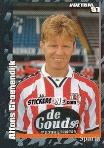 Cromo Alfons Groenendijk - Voetbal 1996-1997 - Panini