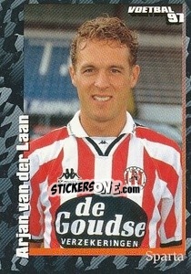 Sticker Arjan van der Laan - Voetbal 1996-1997 - Panini