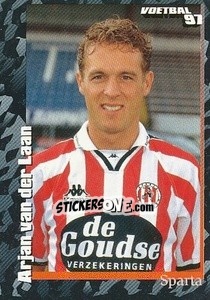 Sticker Arjan van der Laan - Voetbal 1996-1997 n. 141 - Panini