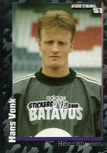 Sticker Hans Vonk - Voetbal 1996-1997 - Panini