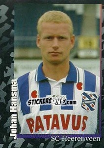 Sticker Johan Hansma - Voetbal 1996-1997 n. 158 - Panini