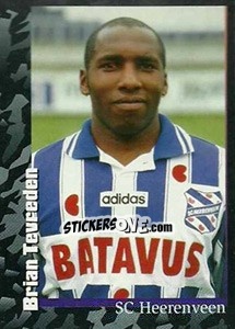 Sticker Brian Tevreden - Voetbal 1996-1997 - Panini