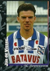 Sticker Jan de Visser - Voetbal 1996-1997 - Panini