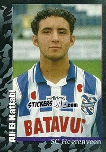 Sticker Ali El Kattabi - Voetbal 1996-1997 n. 172 - Panini
