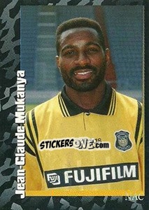 Sticker Jean-Claude Mukanya - Voetbal 1996-1997 - Panini