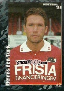 Sticker Dennis den Turk - Voetbal 1996-1997 n. 382 - Panini