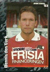 Sticker Dennis den Turk - Voetbal 1996-1997 - Panini