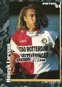 Sticker Henrik Larsson - Voetbal 1996-1997 n. 394 - Panini