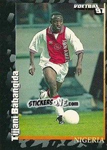 Sticker Tiijani Babangida - Voetbal 1996-1997 - Panini