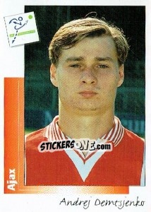 Sticker Andrej Demtsjenko - Voetbal 1995-1996 - Panini
