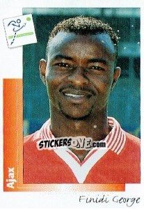 Sticker Finidi George - Voetbal 1995-1996 - Panini