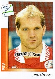 Sticker Jan Wouters - Voetbal 1995-1996 - Panini