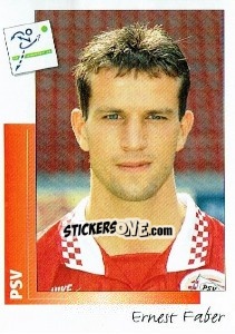 Sticker Ernest Faber - Voetbal 1995-1996 - Panini