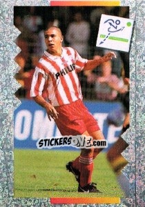 Sticker Ronaldo Luiz Nazário - Voetbal 1995-1996 n. 90 - Panini