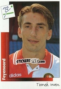 Sticker Tomek Iwan - Voetbal 1995-1996 - Panini
