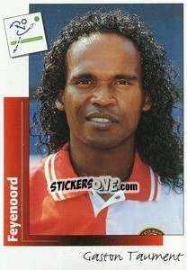 Sticker Gaston Taument - Voetbal 1995-1996 - Panini