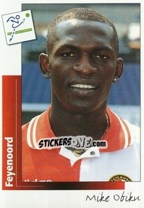 Sticker Mike Obiku - Voetbal 1995-1996 - Panini