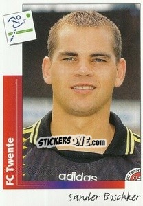 Sticker Sander Boschker - Voetbal 1995-1996 - Panini