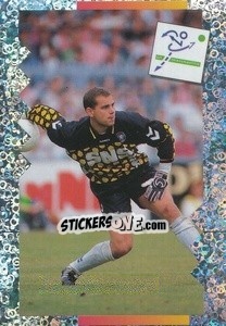 Sticker Sander Boschker - Voetbal 1995-1996 - Panini