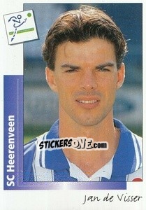 Sticker Jan de Visser - Voetbal 1995-1996 - Panini