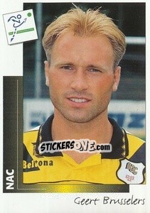 Sticker Geert Brusselers - Voetbal 1995-1996 - Panini