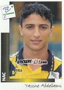 Sticker Yassine Abdellaoui - Voetbal 1995-1996 - Panini
