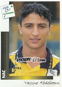 Figurina Yassine Abdellaoui - Voetbal 1995-1996 - Panini