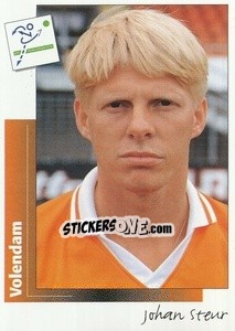 Sticker Johan Steur - Voetbal 1995-1996 - Panini