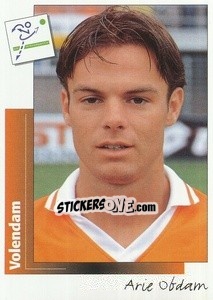 Cromo Arie Obdam - Voetbal 1995-1996 - Panini