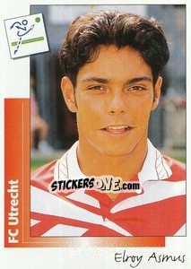 Sticker Elroy Asmus - Voetbal 1995-1996 - Panini