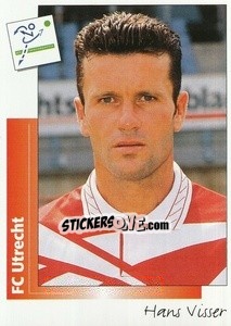 Sticker Hans Visser - Voetbal 1995-1996 - Panini