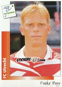 Sticker Foeke Booy - Voetbal 1995-1996 - Panini