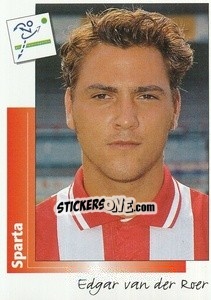 Sticker Edgar van der Roer - Voetbal 1995-1996 - Panini