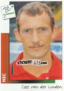 Sticker Cees van der Linden - Voetbal 1995-1996 - Panini