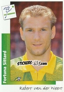 Sticker Robert van der Weert - Voetbal 1995-1996 - Panini