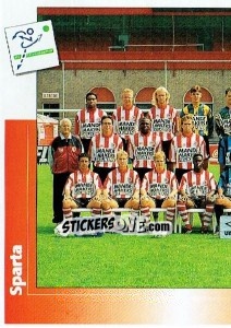 Sticker Team Sparta - Voetbal 1995-1996 - Panini