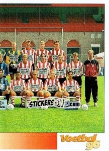Sticker Team Sparta - Voetbal 1995-1996 - Panini