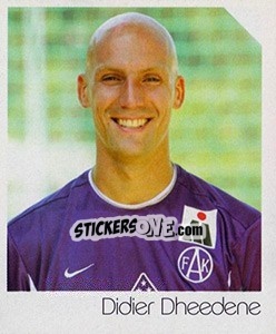 Sticker Didier Dheedene - Österreichische Fußball-Bundesliga 2003-2004 n. 15 - Panini