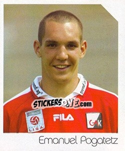 Sticker Emanuel Pogatetz - Österreichische Fußball-Bundesliga 2003-2004 n. 44 - Panini