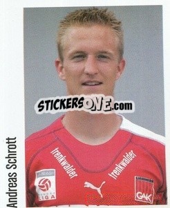 Cromo Andreas Schrott - Österreichische Fußball-Bundesliga 2005-2006 - Panini