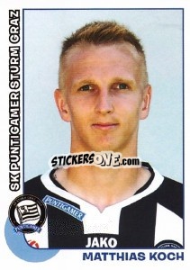 Sticker Matthias Koch - Österreichische Fußball-Bundesliga 2012-2013 - Panini